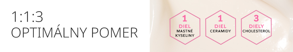 Krém na obnovu kožnej bariéry - optimálny pomer